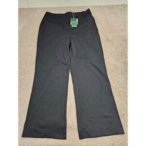 Halara Black Wide Leg Trousers High Waisted Tall Size XL NWT career travel